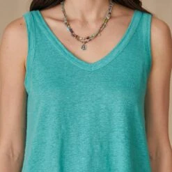 Mia Linen Tank -Eternal Jewelry Store 05e104e5 2a7e 437c 8ae1 4f36c4879865