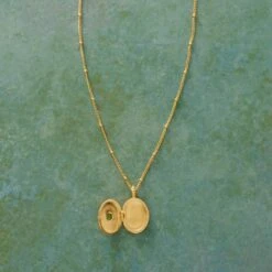 Gold Vermeil Birthstone Locket