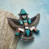 1950s Zuni Knifewing Pin