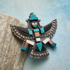 1950s Zuni Knifewing Pin