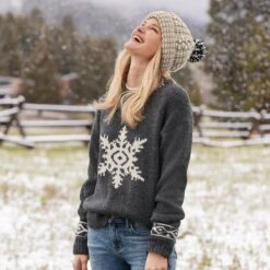 Snowflake Whispers Sweater - Petites -Eternal Jewelry Store 1fc164d2 a70f 4803 88d9 b9cfe0eaff21