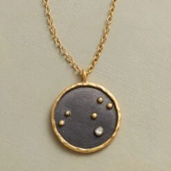 Gold Plate Zodiac Constellation Necklace -Eternal Jewelry Store 2547e3f3 aefc 49f2 93e7 551ba24c664b