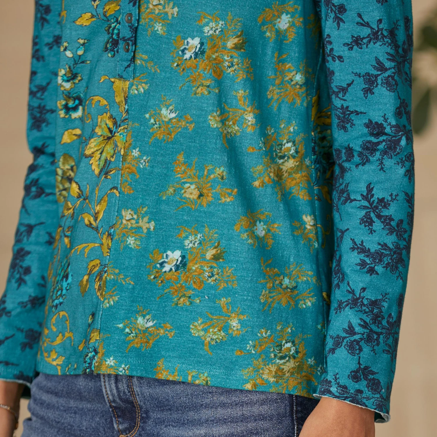 Jordane Floral Tee, Petite 3 Jordane Floral Tee, Petite - Image 3