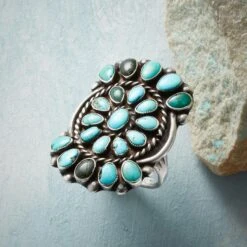 1930s Blue Gem Turquoise Ring
