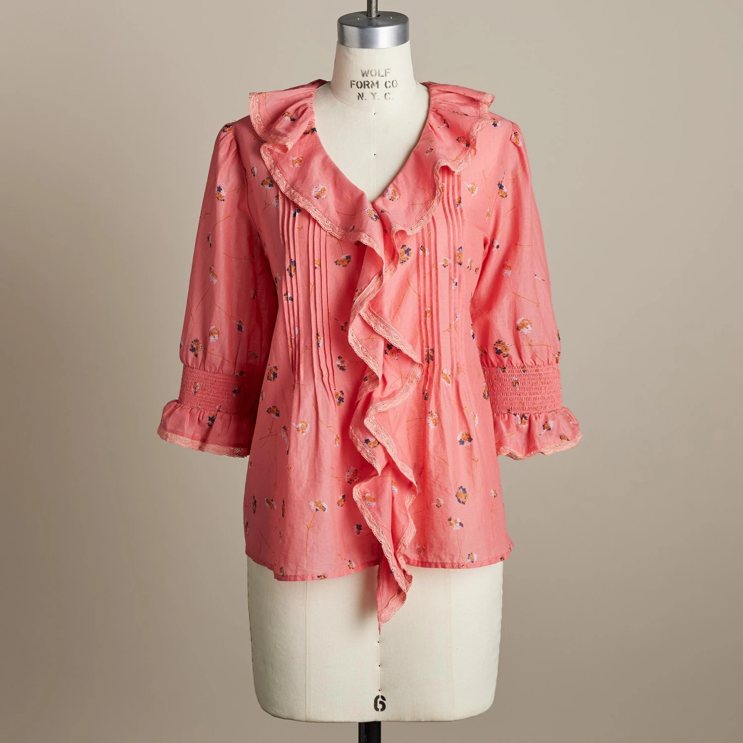 Floral Beatrice Ruffle Top, Petite 2 Floral Beatrice Ruffle Top, Petite - Image 2