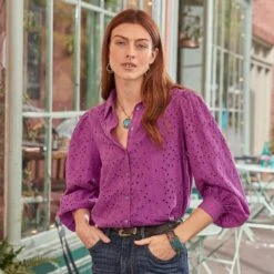 Celestine Eyelet Shirt, Petite -Eternal Jewelry Store 57919541 3edd 4594 9ebb 8763e4d878f8