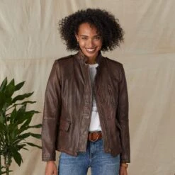 Angela Leather Jacket, Petites -Eternal Jewelry Store 58e37c53 7b89 4d0e bfa8 10cb63be2383