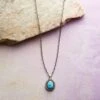 Turquoise & Diamond Necklace