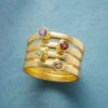 Jeweled Quartet Ring