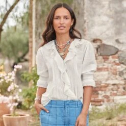 Beatrice Ruffle Top - Petites -Eternal Jewelry Store 77b72193 6b4a 4f77 a41c dac03a5800a7