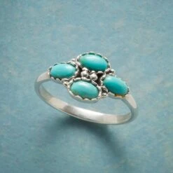 Turquoise Quartet Ring
