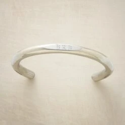 Engraved Pewter Cuff