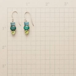 Tri-color Earrings