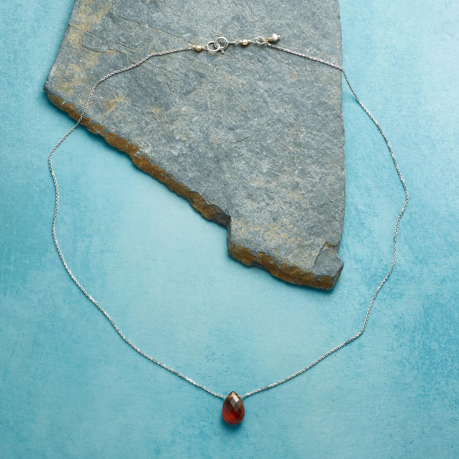 Birthstone Briolette Necklace 3 Birthstone Briolette Necklace - Image 3