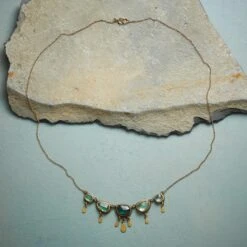 Ombre Green Tourmaline Necklace