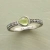 Organic Peridot Ring