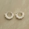 Sterling Silver Froth Of Pearls Earrings
