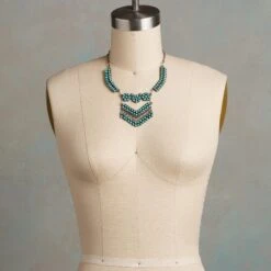 1930s Blue Gem Collar Necklace