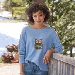 Wise Owl Sweater - Petites