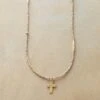 Carved Cross Necklace