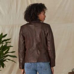 Angela Leather Jacket, Petites -Eternal Jewelry Store c6a2de13 e254 4973 990b 36704e001803