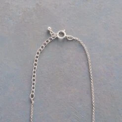 Sterling Silver Cross Across Necklace