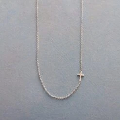 Sterling Silver Cross Across Necklace -Eternal Jewelry Store e410f5bf 9af9 491f 9af7 2fb68892dbf7