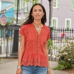 Tres Jolie Eyelet Top -Eternal Jewelry Store ffcd3193 aaa0 4129 a579 6d22706bfe60